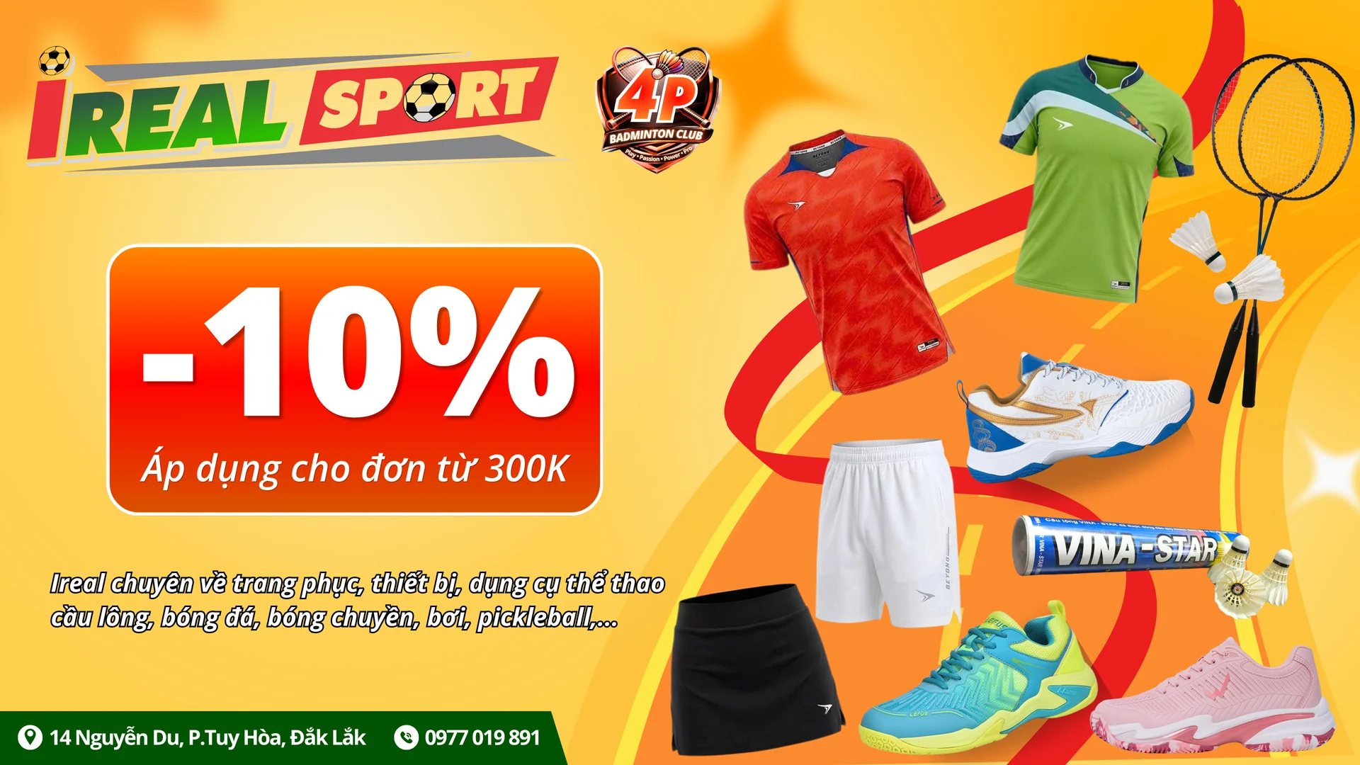 Nhà tài trợ 4P Badminton 1